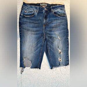 Distressed Bermuda shorts By Resfeber jeans Amazon  cut off boyfriend jeans